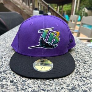 Tampa bay rays retro mlb fitted hat